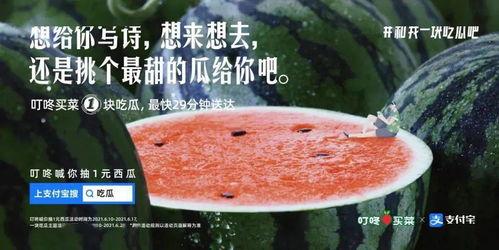 送外卖吃瓜文案,夏日清凉一夏！