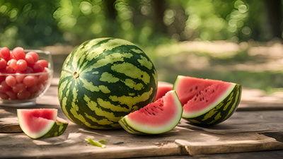 摆拍吃瓜视频素材